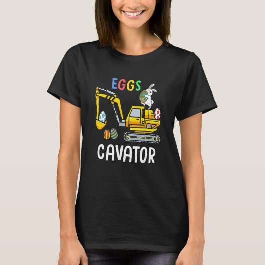 Eggs Cavator Happy Easter Bunny Cute Boys Girls Ki T-Shirt (Vorderseite)
