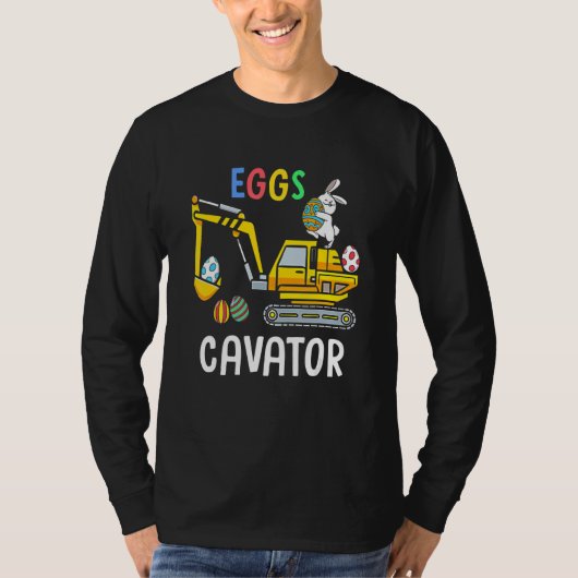 Eggs Cavator Happy Easter Bunny Cute Boys Girls Ki T-Shirt (Vorderseite)