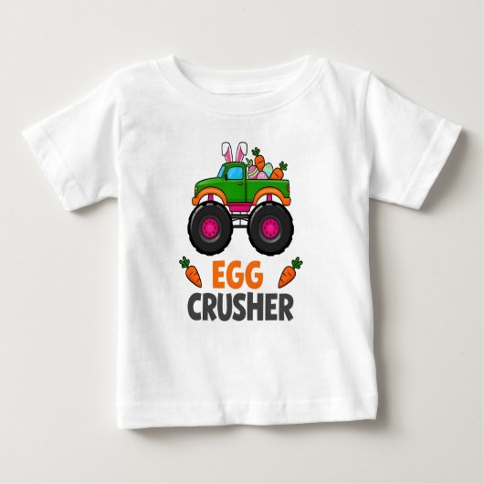 Eggs Crusher Monster Truck Baby T-shirt (Vorderseite)