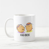 Eggs ercise Funny Aerobic Eggs Pun Kaffeetasse (Links)