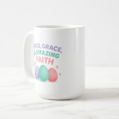 Eggs, Grace & Amazing Faith Easter 2026 Kaffeetasse (Vorderseite Links)