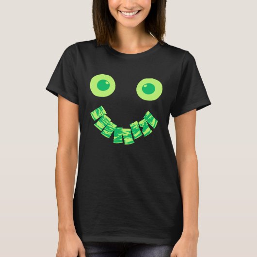 Eggs Ham & Bacon Green Face Brunch St Patricks Day T-Shirt (Vorderseite)