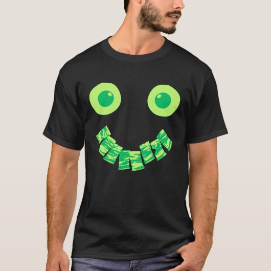 Eggs Ham & Bacon Green Face Brunch St Patricks Day T-Shirt (Vorderseite)