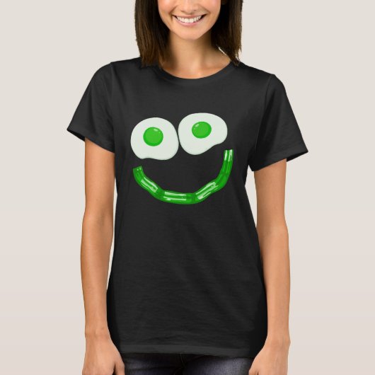Eggs Ham Smile Face Brunch Breakfast Costume St Pa T-Shirt (Vorderseite)