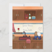 Eggs Kitchen Window Red Blume Heart Wedding Einladung (Vorderseite)