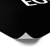 Eggs leise Funny Exquisite Egg Pun Dark BG Poster (Ecke)