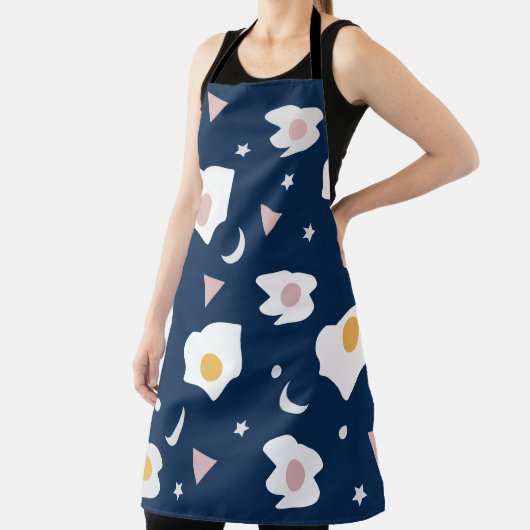 Eggs Moon Stars Abendessen Muster Schürze (InSitu)