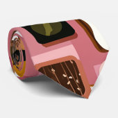 Eggs on Toast Pattern Tie – Fun Breakfast Food Ill Krawatte (Gerollt)