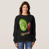 Eggs Painted As Avocado Eggvocado For Hunt on Eggs Sweatshirt (Vorne ganz)