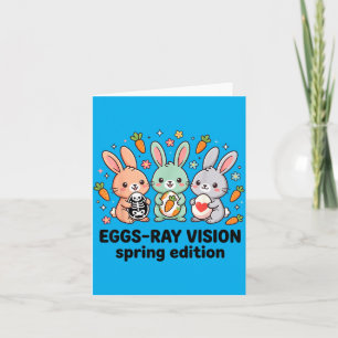 Eggs-Ray Frühlingsedition Lustige Rad Tech Ostern Karte