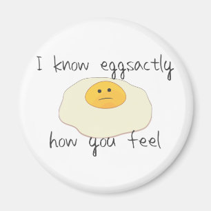 Eggsactly, wie Sie sich fühlen Magnet