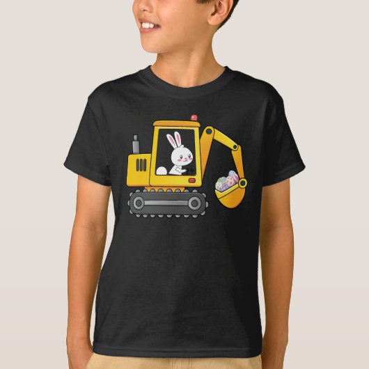Eggscavator Baufahrzeug Ostereier Kinder T-Shirt (Vorderseite)