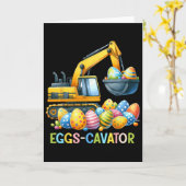Eggscavator Easter Egg Hunt Construction Trucks To Karte (Gelbe Blume)