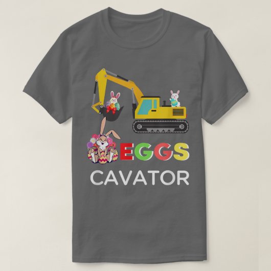 EGGSCAVATOR Eggs Kavator Kinder Kleinkinder Niedli T-Shirt (Design vorne)