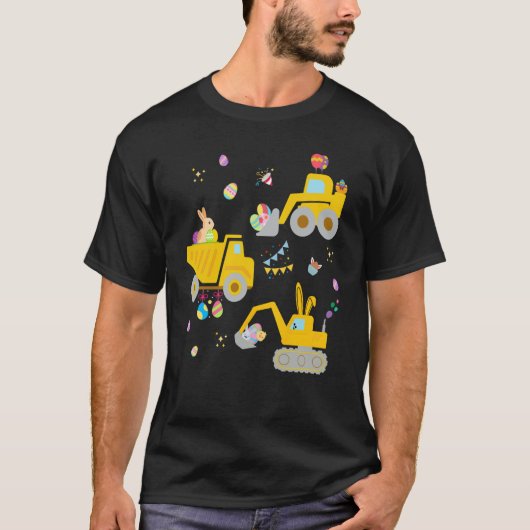 EggsCavator Excavator Hunting Egg Easter Construct T-Shirt (Vorderseite)
