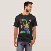 EggsCavator Happy Easter Funny Excavator Hunting E T-Shirt (Vorne ganz)