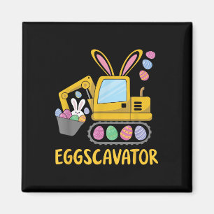 Eggscavator Happy Oaster Bagger Jagdeier Junge Magnet