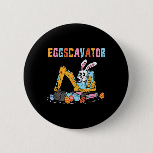 Eggscavator Oster-Eier-Suche-Bau-LKWs Zu Button