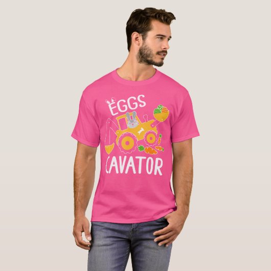 Eggscavator Ostereier Jagd Bau LKW Gi T-Shirt (Vorne ganz)