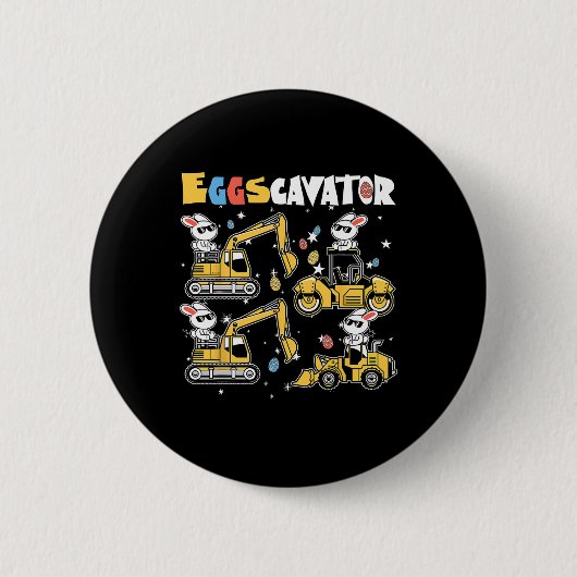 Eggscavator Ostereier Jagdwagen bis Button (Vorderseite)
