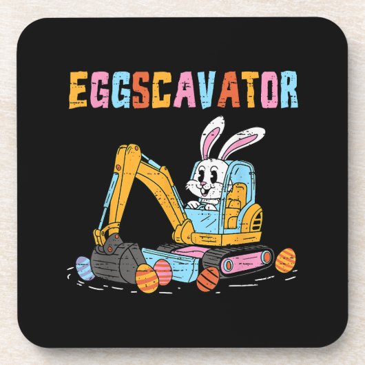 Eggscavator Ostereier Jagdwagen bis Getränkeuntersetzer (Vorderseite)