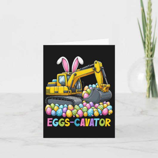Eggscavator Ostereier Jagdwagen bis Karte (Vorderseite)