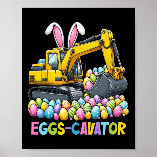 Eggscavator Ostereier Jagdwagen bis Poster (Vorne)