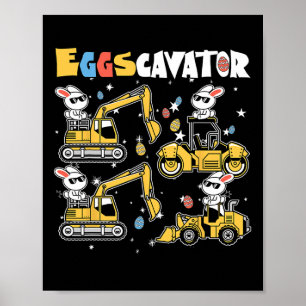 Eggscavator Ostereier Jagdwagen bis Poster