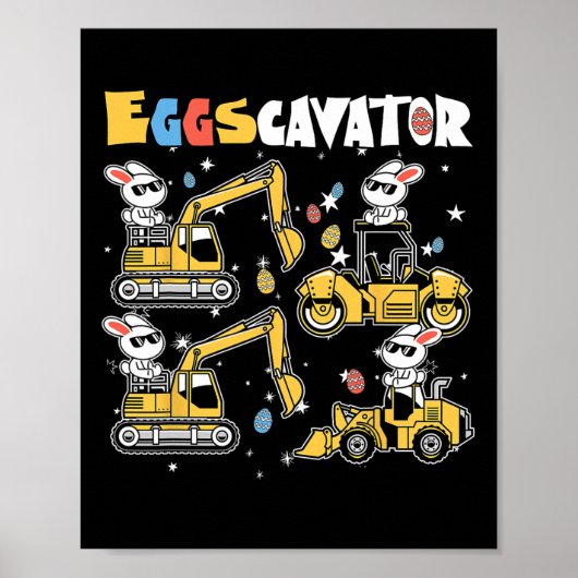 Eggscavator Ostereier Jagdwagen bis Poster (Vorne)
