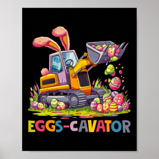 Eggscavator Ostereier Jagdwagen bis Poster (Vorne)