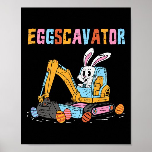 Eggscavator Ostereier Jagdwagen bis Poster (Vorne)
