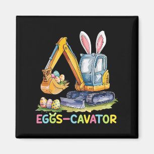 Eggscavator Ostereier Jagdwagen Bo Magnet