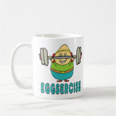 Eggsercise Egg Pun Übung Kaffeetasse (Links)
