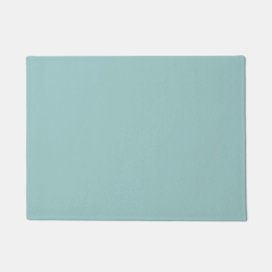 Eggshell Blue Solid Color Fußmatte (Vorderseite)