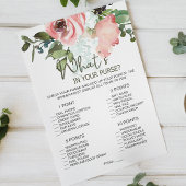 Eggshell Blush Floral Game, was in Ihrer Tasche is Flyer