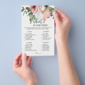 Eggshell Blush Floral Game, was in Ihrer Tasche is Flyer (Handgriff)