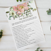 Eggshell Blush Floral Game würde sagen Flyer