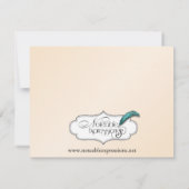 Eggshell Elegance Hochzeit Verlobung Einladung (Rückseite)