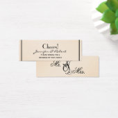Eggshell Elegance Wedding Drinks Tickets (Schreibtisch)