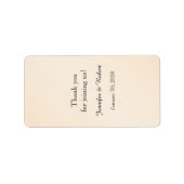 Eggshell Elegance Wedding Lip Balm Label Adressaufkleber (Vorne)