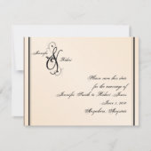 Eggshell Elegance Wedding Save the Date (Vorderseite)