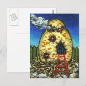 Eggshell Feenhaus Postcard Postkarte (Vorne/Hinten)