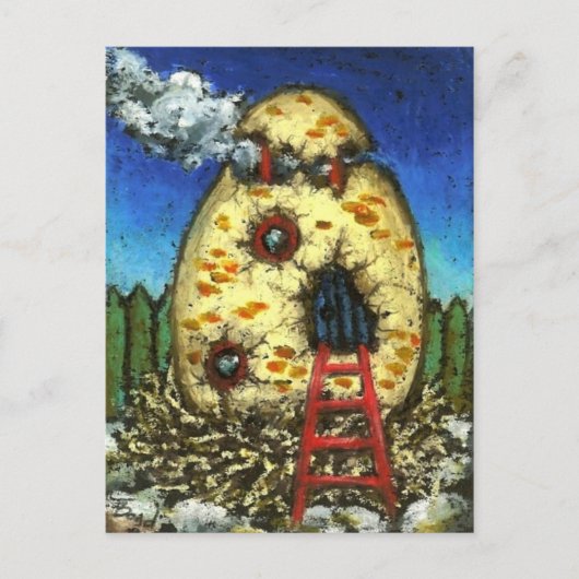 Eggshell Feenhaus Postcard Postkarte (Vorderseite)