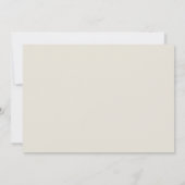 Eggshell & Olive Floral Foto Collage Wedding Einladung (Rückseite)