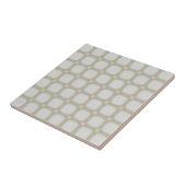 Eggshell Retro Rounded Squares Fliese (Seite)
