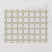 Eggshell Retro Rounded Squares Postkarte (Vorderseite)