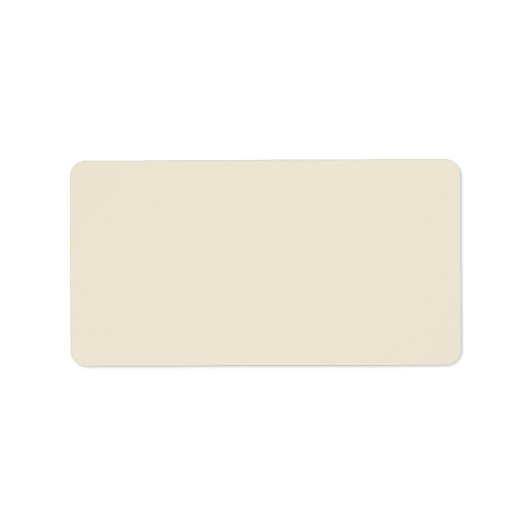 Eggshell Solid Color Adressaufkleber (Vorne)