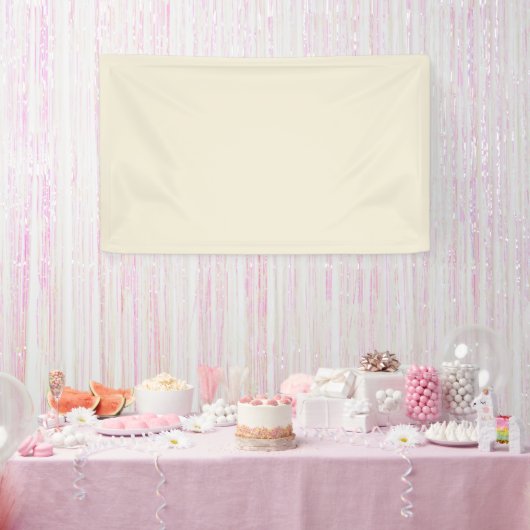 Eggshell Solid Color Banner (Party)