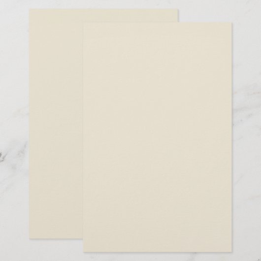 Eggshell Solid Color Briefpapier (Vorne/Hinten)