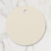 Eggshell Solid Color Geschenkanhänger (Rückseite)